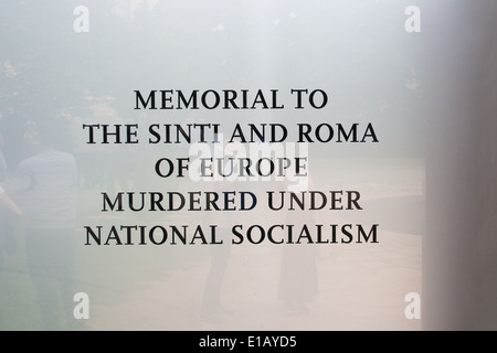 Memorial to the Sinti and Roma victims of National Socialism Stock Photo