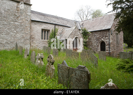 St Wenna's Church at Morval, near Looe in Cornwall, Saint Wenna was a Cornish saint, Stock Photo