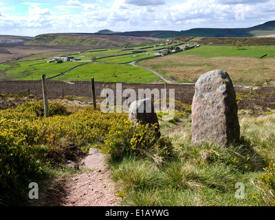 Knotbury near the village of Flash in the Staffordshire Moorlands, part of the Peak District National Park, UK., . Stock Photo