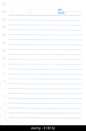 notepad page Stock Photo