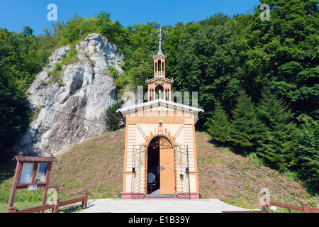 Europe, Poland, Malopolska, Ojcow National Park, Chapel on the Water Stock Photo