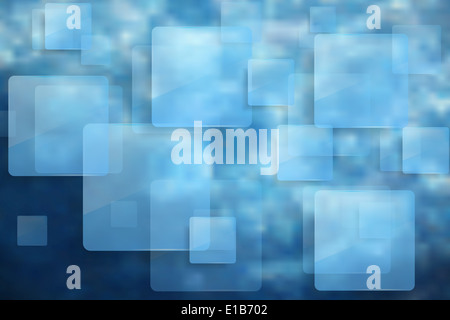 Abstract tech glossy squares background. Gradient mesh Stock Photo