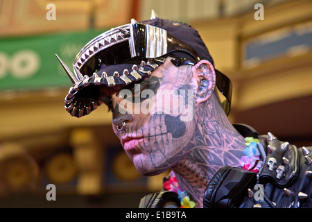 Zombie Boy, Rick Genest at British Tattoo Show 2014 Stock Photo