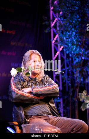 Hay on Wye, Wales, UK. 29th May 2014. Rupert Isaacson author of The Horse Boy and the Long Ride Home at the Hay Festival Credit:  Anthony Collins/Alamy Live News Stock Photo