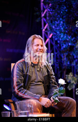 Hay on Wye, Wales, UK. 29th May 2014. Rupert Isaacson author of The Horse Boy and the Long Ride Home at the Hay Festival Credit:  Anthony Collins/Alamy Live News Stock Photo