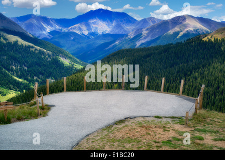 Overlook at Independence Pass (continental divide). Colorado Stock Photo