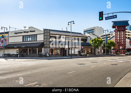 Little Tokyo located in downtown Los Angeles. Stock Photo