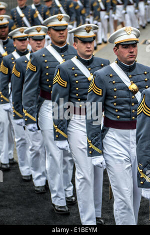 U.S. Military Academy cadets enter Michie Stadium at West Point for ...