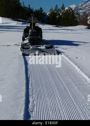 Lake Como ski trails Stock Photo