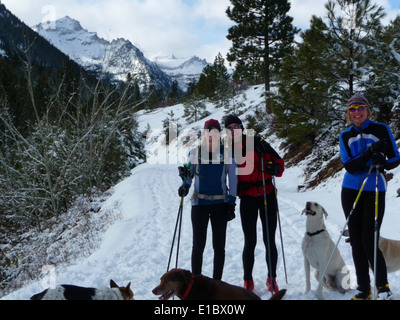 Lake Como ski trails Stock Photo