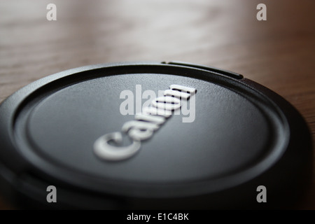 Canon Lens Cap Macro Close Up Stock Photo