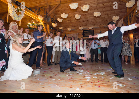 Europe Poland Polish Greek Wedding Reception Stock Photo