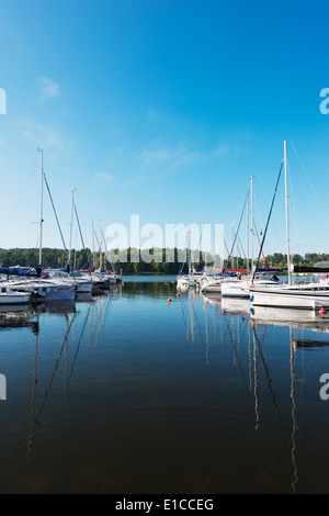 Europe, Poland, Masuria, Great Masurian Lakes, Mikolajki, Lake Mikolajskie Stock Photo