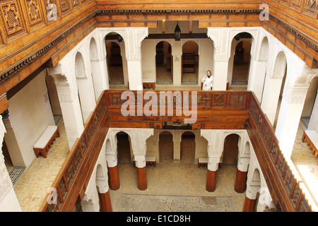 National museum in Fes, Morocco with its fantastic architecture. Formally the Kairaouine Mosque Stock Photo