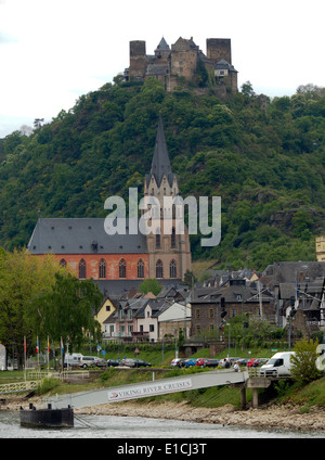 Oberwesel Germany on the Rhine River Stock Photo