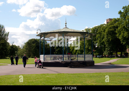 The bandstand, Pump Room Gardens, Leamington Spa, Warwickshire, UK Stock Photo