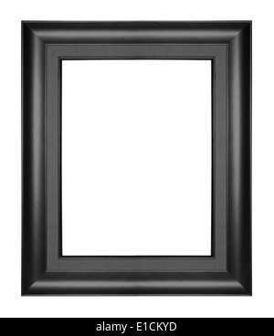 Antique black frame isolated on white background Stock Photo