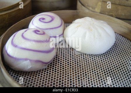 steamed stuffed bun steamed bread Stock Photo