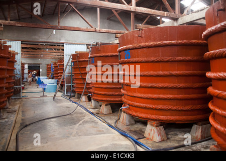 Nước Mắm Fish Sauce Factory Phu Quoc Island Vietnam Stock Photo