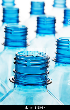 Many empty plastic bottles. Separate garbage and plastic waste. Stock Photo