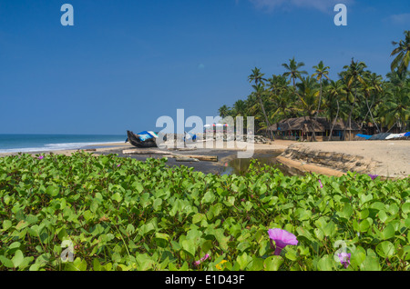 Incredible indian beaches, Black Beach, Varkala. Kerala, India. Stock Photo