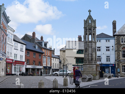 Launceston a small town in East Cornwall, the home of the Poet Charles Causley. Stock Photo