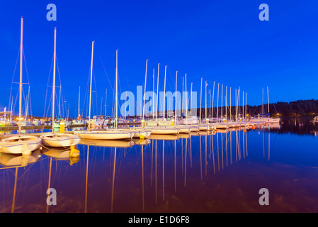 Europe, Poland, Masuria, Great Masurian Lakes, Mikolajki, Lake Mikolajskie Stock Photo