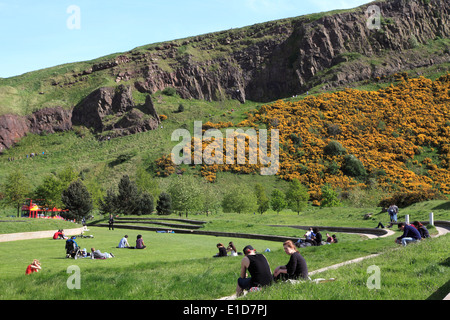 UK, Scotland, Edinburgh, Holyrood Park, Stock Photo