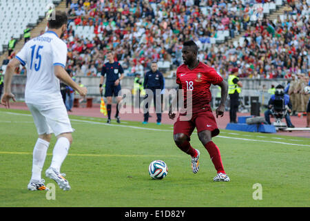 Lisbon, Porrtugal. 31st May, 2014. Portugal forward Varela (18) during preparatory friendly match for the World Cup at the National Stadium in Lisbon, Portugal, Saturday, May 31, 2014. Credit:  Leonardo Mota/Alamy Live News Stock Photo