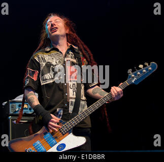 Wychwood Festival, Cheltenham, UK. 31st May, 2014. The Levellers at 10th Wychwood Festival Cheltenham UK. Credit:  charlie bryan/Alamy Live News Stock Photo