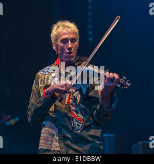 Wychwood Festival, Cheltenham, UK. 31st May, 2014. The Levellers at 10th Wychwood Festival Cheltenham UK. Credit:  charlie bryan/Alamy Live News Stock Photo