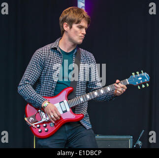 Wychwood Festival, Cheltenham, UK. 31st May, 2014. Reef perform at 10th Wychwood Festival Cheltenham UK. Credit:  charlie bryan/Alamy Live News Stock Photo