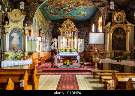 Church of Sts. John the Apostle and Evangelist at Harena in Zakopane, Poland. Stock Photo