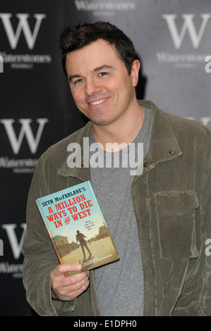 London, 27/05/2014 : Seth MacFarlane book signing at Waterstones Piccadilly. Stock Photo