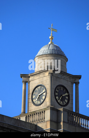 UK, Scotland, Edinburgh, General Register House, Clock Tower, Stock Photo