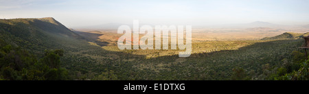 Rift Valley Lookout on the road from Nairobi to Naivasha in Kenya. Stock Photo