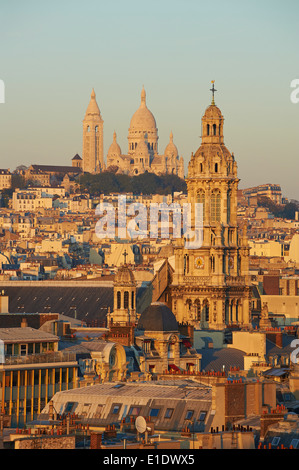 France, Paris, Sacre Coeur and Trinite d' Estienne d ...