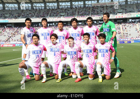 Ajinomoto Stadium, Tokyo, Japan. 1st June, 2014. Sagan Tosu Team Group Line-Up, JUNE 1, 2014 - Football /Soccer : 2014 J.LEAGUE Yamazaki Nabisco Cup between F.C. Tokyo 0-2 Sagan Tosu at Ajinomoto Stadium, Tokyo, Japan. Credit:  AFLO SPORT/Alamy Live News Stock Photo