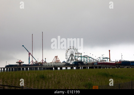 A view of Steel Pier in Atlantic City, New Jersey Stock Photo