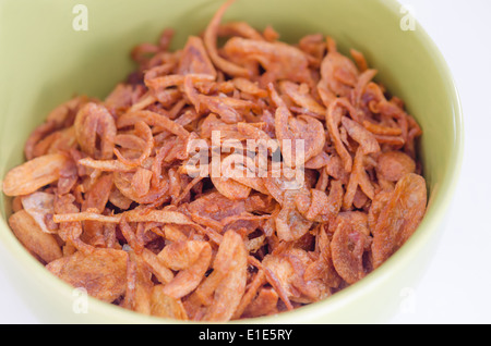 close up of deep fried onion in bowl Stock Photo