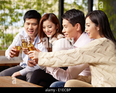 friends having fun together Stock Photo