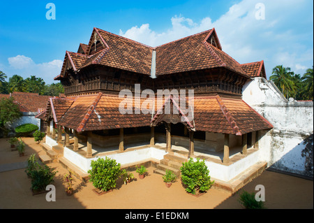 India, Kerala state, Padmanabhapuram palace, biggest wooden palace of Asia Stock Photo