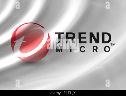 Trend micro logo icon symbol flag emblem Stock Photo