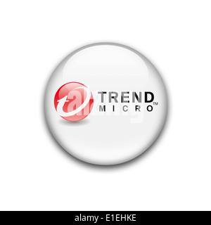 Trend micro logo icon symbol flag emblem Stock Photo