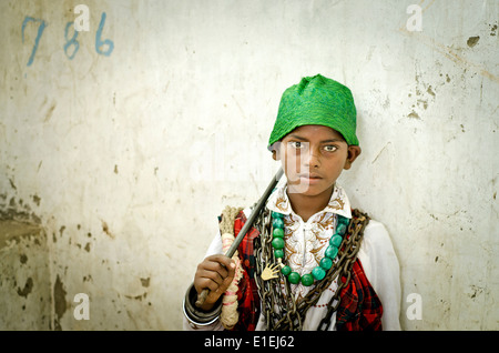 Sufi fakir(Muslim holy man)  Ajmer ,India Stock Photo