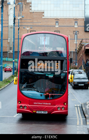 National Express West Midlands bus in Birmingham city centre, UK Stock Photo