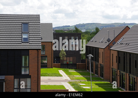 Athlete’s Village built for the Glasgow 2014 Commonwealth Games to accommodate athletes and officials, Dalmarnock, Glasgow East End, Scotland, UK Stock Photo