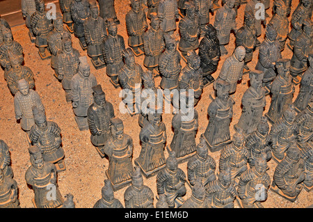 miniatures of Terracotta warriors, Xi'an, China Stock Photo