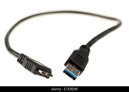 USB 3.0 cable Stock Photo