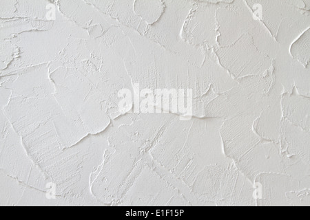 Decorative plaster effect on wall Stock Photo